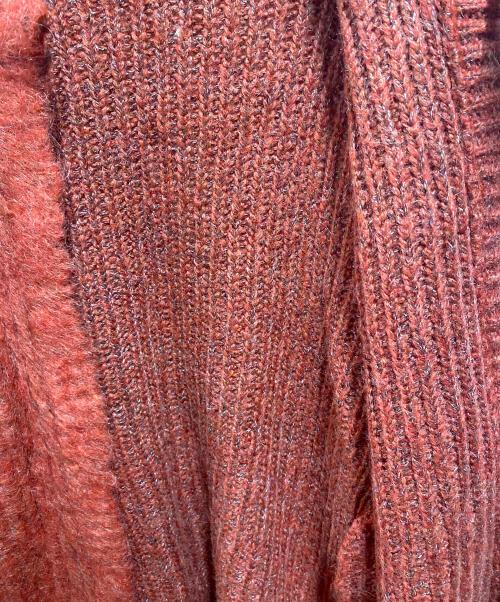 CLANE（クラネ）CLANE (クラネ) COLOR MOHAIR SHAGGY CARDIGAN レッド サイズ:1の古着・服飾アイテム