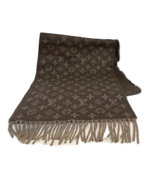 LOUIS VUITTON（ルイ ヴィトン）LOUIS VUITTON (ルイ ヴィトン) カシミヤウールマフラー  エシャルプ モノグラム グラディエント RS マフラー ブラウンの古着・服飾アイテム