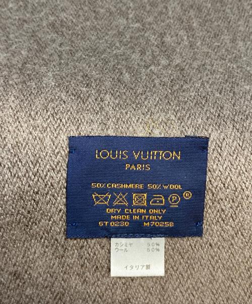 LOUIS VUITTON（ルイ ヴィトン）LOUIS VUITTON (ルイ ヴィトン) カシミヤウールマフラー  エシャルプ モノグラム グラディエント RS マフラー ブラウンの古着・服飾アイテム