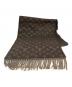LOUIS VUITTON（ルイ ヴィトン）の古着「カシミヤウールマフラー  エシャルプ モノグラム グラディエント RS マフラー」｜ブラウン