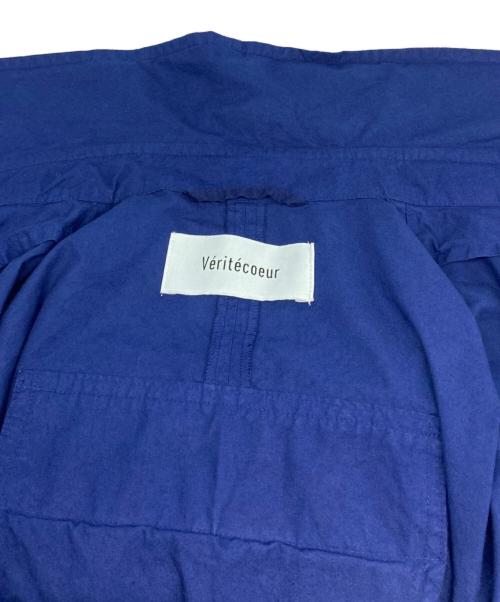 Veritecoeur（ヴェリテクール）Veritecoeur (ヴェリテクール) ダブルボタンショートコート ブルー サイズ:-の古着・服飾アイテム