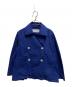 Veritecoeur（ヴェリテクール）の古着「ダブルボタンショートコート」｜ブルー