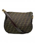 FENDIフェンディ）の古着「ズッカ柄ワンショルダーバッグ」｜ブラウン