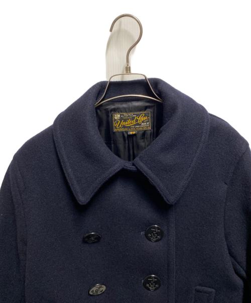 UNITED CARR（ユナイテッドカー）UNITED CARR (ユナイテッドカー) 26ozウールメルトンPコート ネイビー サイズ:38の古着・服飾アイテム