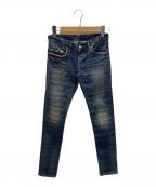 Hysteric Glamourヒステリックグラマー）の古着「音符プリントスキニーデニムパンツ」｜インディゴ