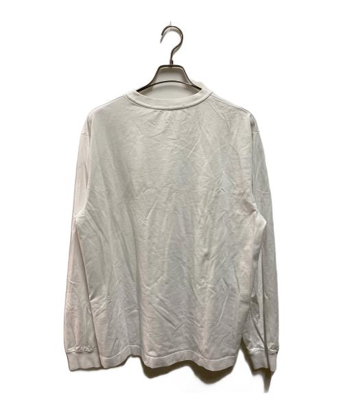 ALEXANDER WANG（アレキサンダー・ワン）ALEXANDER WANG (アレキサンダー・ワン) LONG SLEEVE TEE WITH CLUB CRYSTAL GRAPHIC ホワイト サイズ:Lの古着・服飾アイテム