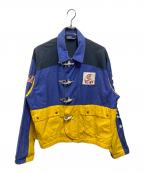 POLO RALPH LAURENポロ・ラルフローレン）の古着「90sファイヤーマンジャケット」｜ネイビー×イエロー