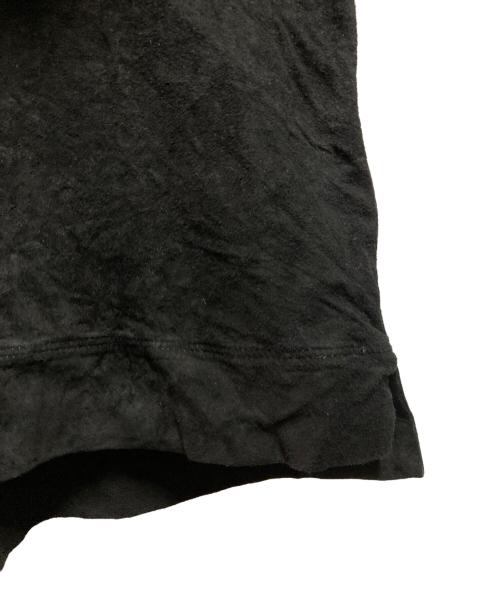 SOVEREIGN（ソブリン）SOVEREIGN (ソブリン) ピッグスエード S/S レザーシャツ ブラック サイズ:Lの古着・服飾アイテム