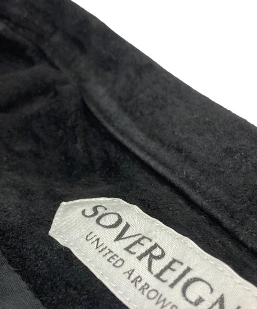 SOVEREIGN（ソブリン）SOVEREIGN (ソブリン) ピッグスエード S/S レザーシャツ ブラック サイズ:Lの古着・服飾アイテム