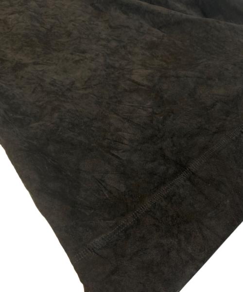 SOVEREIGN（ソブリン）SOVEREIGN (ソブリン) ピッグスエード S/S レザーシャツ ブラック サイズ:Lの古着・服飾アイテム