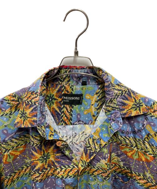 missoni（ミッソーニ）missoni (ミッソーニ) 総柄シャツ マルチカラー サイズ:Ｌの古着・服飾アイテム
