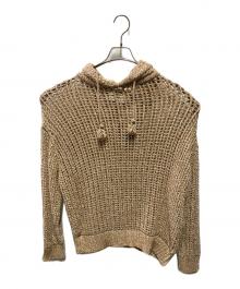 beautiful people（ビューティフルピープル）の古着「ニットパーカー」｜ベージュ