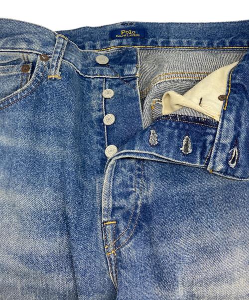 POLO RALPH LAUREN（ポロ・ラルフローレン）POLO RALPH LAUREN (ポロ・ラルフローレン) リペア加工デニムパンツ インディゴ サイズ:30の古着・服飾アイテム
