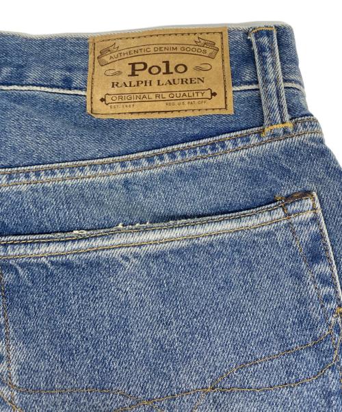 POLO RALPH LAUREN（ポロ・ラルフローレン）POLO RALPH LAUREN (ポロ・ラルフローレン) リペア加工デニムパンツ インディゴ サイズ:30の古着・服飾アイテム