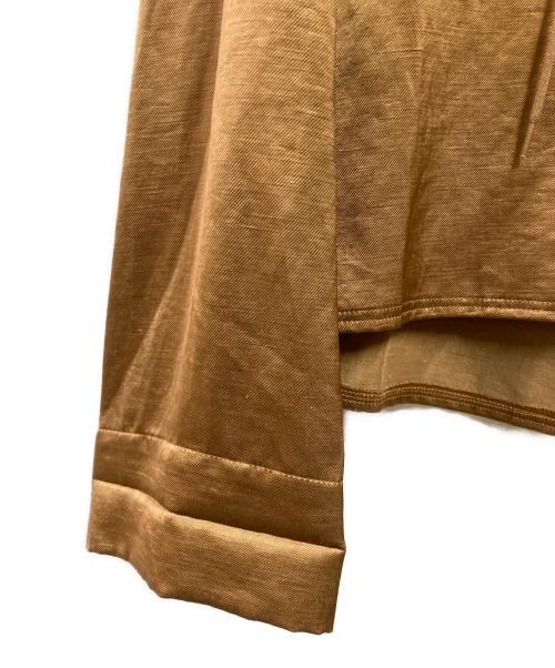 ADELLY（アデリー）ADELLY (アデリー) レースアップブラウス ブラウン サイズ:38 未使用品の古着・服飾アイテム