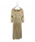 HER LIP TO (ハーリップトゥ) Pleated Open Shirt Dress ベージュ サイズ:M：12000円