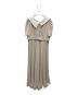 HER LIP TO (ハーリップトゥ) Butterfly Collar Pleated Dress ベージュ サイズ:M：11000円