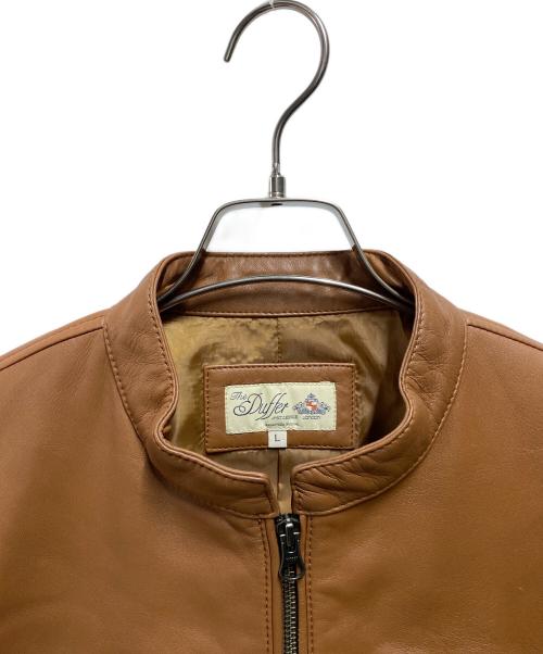 The Duffer of ST.George（ザ ダファーオブセントジョージ）The Duffer of ST.George (ザ ダファーオブセントジョージ) ラムレザージャケット ブラウン サイズ:Ⅼの古着・服飾アイテム