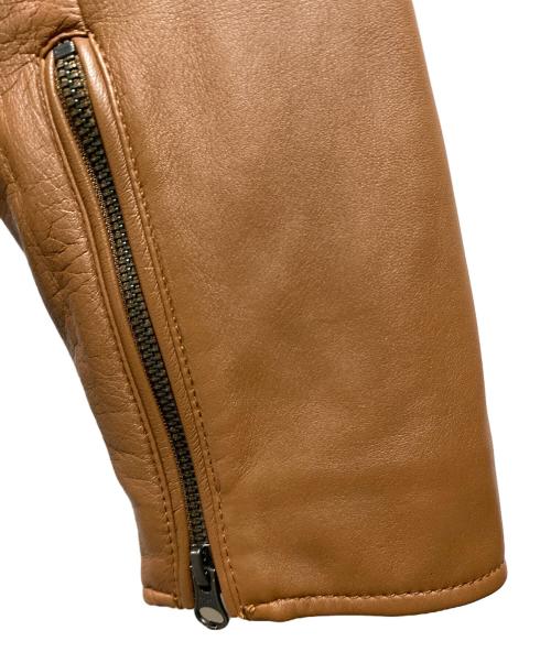 The Duffer of ST.George（ザ ダファーオブセントジョージ）The Duffer of ST.George (ザ ダファーオブセントジョージ) ラムレザージャケット ブラウン サイズ:Ⅼの古着・服飾アイテム