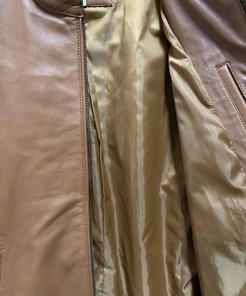 The Duffer of ST.George（ザ ダファーオブセントジョージ）The Duffer of ST.George (ザ ダファーオブセントジョージ) ラムレザージャケット ブラウン サイズ:Ⅼの古着・服飾アイテム