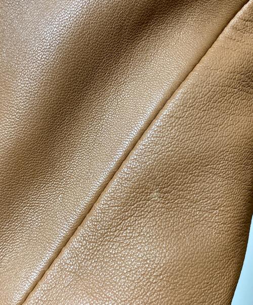 The Duffer of ST.George（ザ ダファーオブセントジョージ）The Duffer of ST.George (ザ ダファーオブセントジョージ) ラムレザージャケット ブラウン サイズ:Ⅼの古着・服飾アイテム