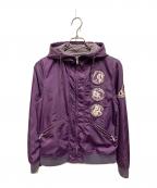 Hysteric Glamourヒステリックグラマー）の古着「ワッペン付ナイロンフーデッドジャケット」｜パープル