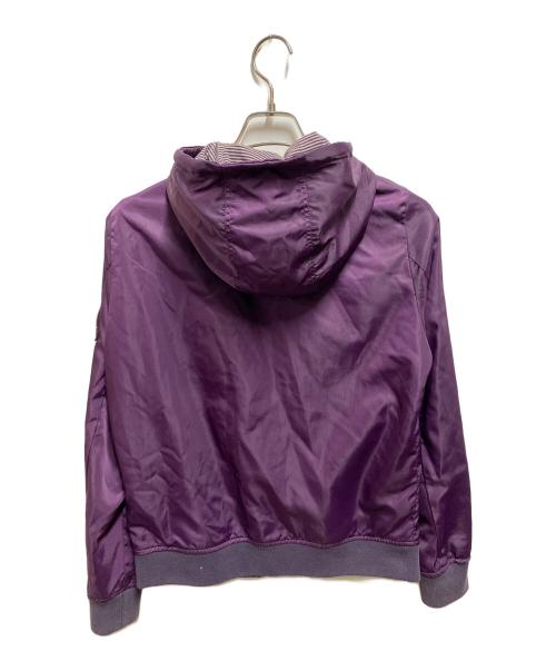 Hysteric Glamour（ヒステリックグラマー）Hysteric Glamour (ヒステリックグラマー) ワッペン付ナイロンフーデッドジャケット パープル サイズ:Ｓの古着・服飾アイテム