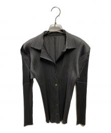 PLEATS PLEASE（プリーツプリーズ）の古着「プリーツシャツ」｜グレー