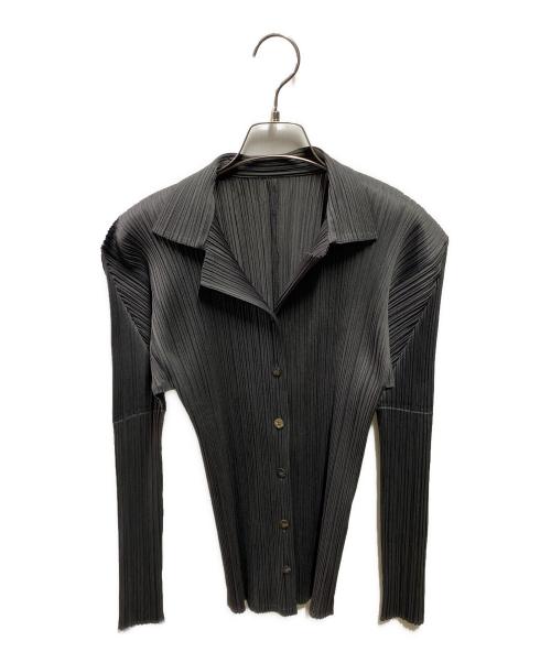 PLEATS PLEASE（プリーツプリーズ）PLEATS PLEASE (プリーツプリーズ) プリーツシャツ グレー サイズ:3の古着・服飾アイテム