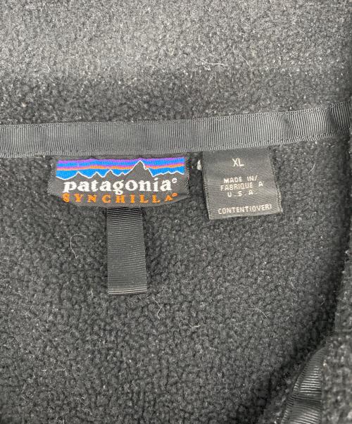 Patagonia（パタゴニア）Patagonia (パタゴニア) 90'Sフリースカーディガン ブラック サイズ:XLの古着・服飾アイテム