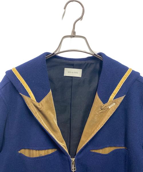 BED J.W. FORD（ベッドフォード）BED J.W. FORD (ベッドフォード) セーラーカラージャケット ネイビー サイズ:1の古着・服飾アイテム