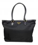PRADAプラダ）の古着「TESSUTOトートバッグ」｜ブラック