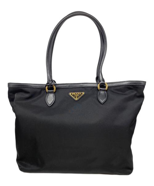 PRADA（プラダ）PRADA (プラダ) TESSUTOトートバッグ ブラックの古着・服飾アイテム