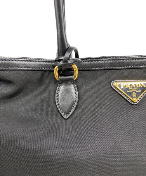 PRADA（プラダ）PRADA (プラダ) TESSUTOトートバッグ ブラックの古着・服飾アイテム