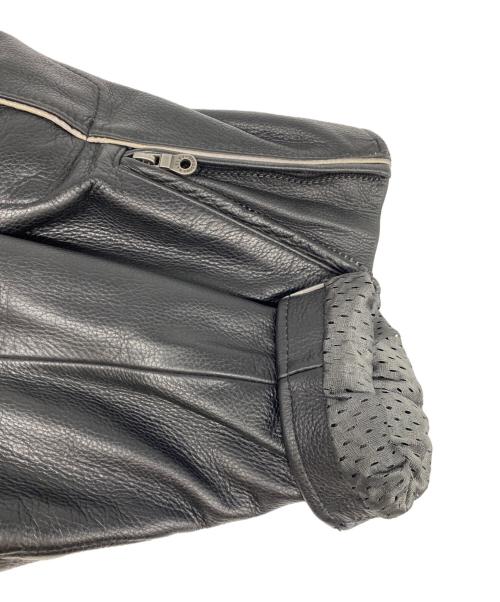 HARLEY-DAVIDSON（ハーレーダビッドソン）HARLEY-DAVIDSON (ハーレーダビッドソン) Reflective Skull Leather Jacket ブラック サイズ:Ｍの古着・服飾アイテム