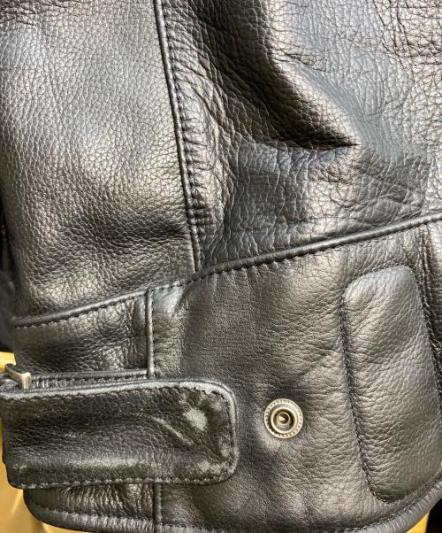 HARLEY-DAVIDSON（ハーレーダビッドソン）HARLEY-DAVIDSON (ハーレーダビッドソン) Reflective Skull Leather Jacket ブラック サイズ:Ｍの古着・服飾アイテム