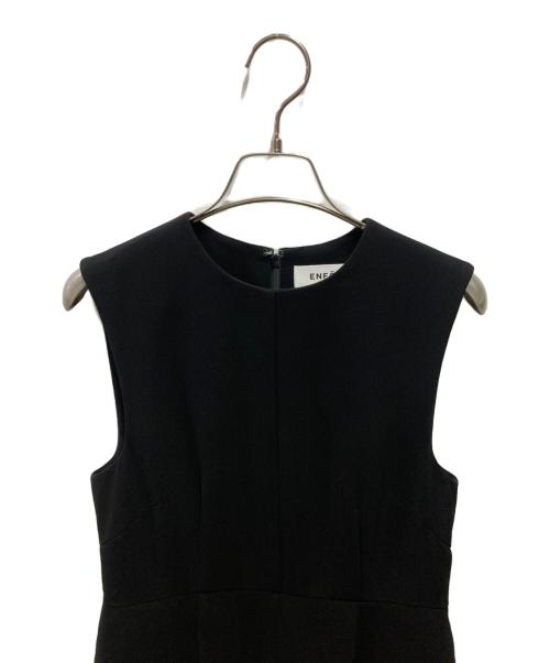 ENFOLD（エンフォルド）ENFOLD (エンフォルド) MINIMAL SLEEVELESS DRESS ミニマルスリーブレスドレス 300GA133-0380 ブラック サイズ:38の古着・服飾アイテム