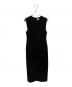 ENFOLD（エンフォルド）の古着「MINIMAL SLEEVELESS DRESS ミニマルスリーブレスドレス 300GA133-0380」｜ブラック