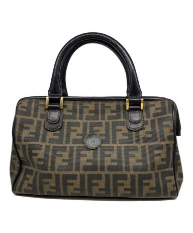 FENDI ズッカ柄 ミニボストンバッグ FFロゴ ヴィンテージ 中古・古着通販】FENDI (フェンディ) ズッカ柄ミニボストンバッグ