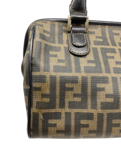 FENDI（フェンディ）FENDI (フェンディ) ズッカ柄ミニボストンバッグ ブラウンの古着・服飾アイテム