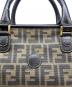 中古・古着 FENDI (フェンディ) ズッカ柄ミニボストンバッグ ブラウン：33000円