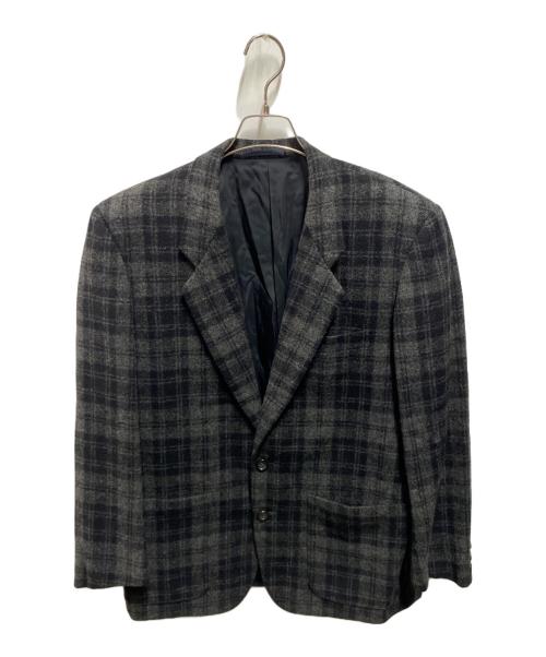 COMME des GARCONS HOMME（コムデギャルソン オム）COMME des GARCONS HOMME (コムデギャルソン オム) 90’s ウールチェック2Bジャケット ブラック サイズ:Ｓの古着・服飾アイテム