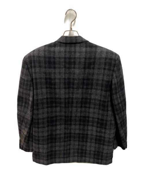 COMME des GARCONS HOMME（コムデギャルソン オム）COMME des GARCONS HOMME (コムデギャルソン オム) 90’s ウールチェック2Bジャケット ブラック サイズ:Ｓの古着・服飾アイテム