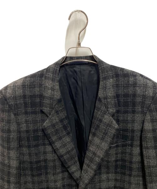 COMME des GARCONS HOMME（コムデギャルソン オム）COMME des GARCONS HOMME (コムデギャルソン オム) 90’s ウールチェック2Bジャケット ブラック サイズ:Ｓの古着・服飾アイテム