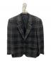 COMME des GARCONS HOMME（コムデギャルソン オム）の古着「90’s ウールチェック2Bジャケット」｜ブラック