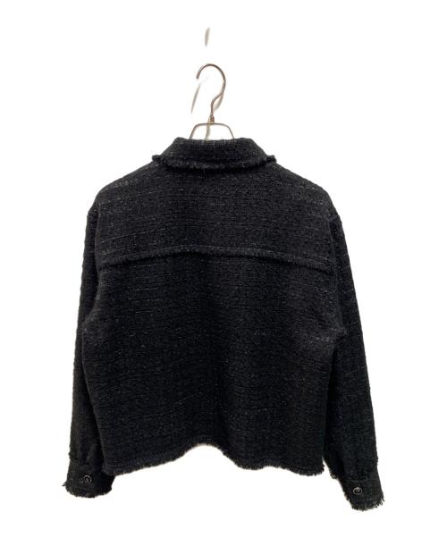 LOVELESS（ラブレス）LOVELESS (ラブレス) ツイードブルゾン ブラック サイズ:Ｌの古着・服飾アイテム