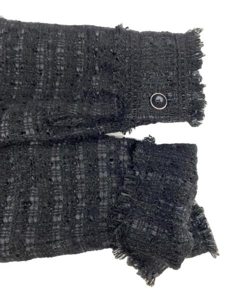 LOVELESS（ラブレス）LOVELESS (ラブレス) ツイードブルゾン ブラック サイズ:Ｌの古着・服飾アイテム