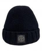 STONE ISLANDストーンアイランド）の古着「ニットキャップ」｜ブラック