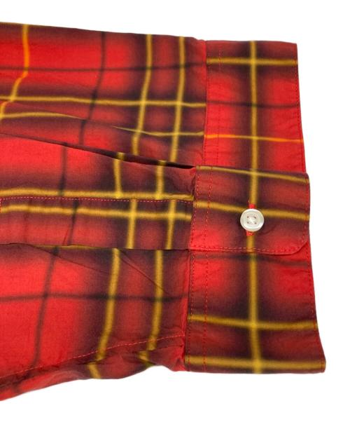 SUPREME（シュプリーム）SUPREME (シュプリーム) Spray Tartan Shirt レッド サイズ:Lの古着・服飾アイテム