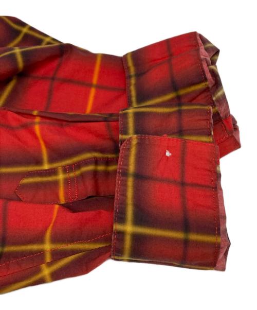 SUPREME（シュプリーム）SUPREME (シュプリーム) Spray Tartan Shirt レッド サイズ:Lの古着・服飾アイテム